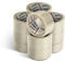 MERRIMEN Strong Heavy Duty Roll Pack Clear Packaging Tape | Secure Sticky Sealing Tape for Parcel Boxes, Moving Boxes, Large Postal Bags for long term storage | (48MM x 66M) (12 rolls, Clear)