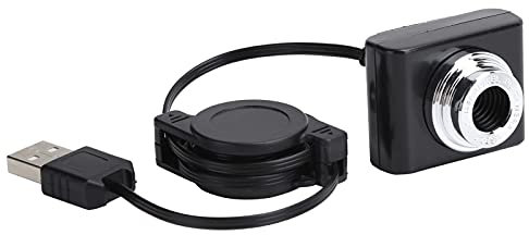 Fdit Clip Wbecam 480P per Uso Personale, Videocamera per Computer USB Senza unità con Decoder Telescopico, Mini Webcam Economica per Insegnamento Online, Videoconferenza per PC