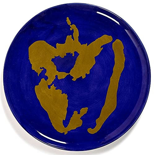 Serax Feast Servierteller diam. 35 cm. Lapis Lazuli - Pepper Gold