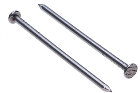 Clavos para Madera Cabeza Redonda Plana (Paquete de 250) Clavo Negro de Alta Resistencia para Bricolaje y Artesanía Decoración de Madera Muebles Tamaño: Longitud 50 mm Diámetro del clavo 1.8 mm