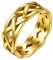Bestyle Damen Keltischer Knoten Ring Edelsthal Geschlossener Ring für Geliebte/Freundin/Tochter zum Geburtstag/Valentinstag/Weihnachten Gold 59