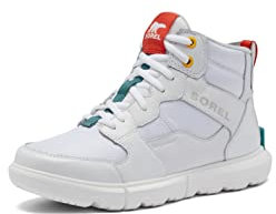 Sorel Scarpa da donna Explorer II Sneaker Mid impermeabile, Bianco, Pietra di luna, 41.5 EU