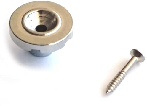 Guitar Anatomy Jazz Precision Bass String Tree Retainer – Round Slotted – Chrome