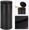 ZEYUAN Automatic Sensor Dustbin 80 L Carbon Steel Black,Automatic Touchless Infrared Motion Sensor Bin Kitchen Bathroom Cupboard Waste Dust Bin
