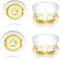 IOSPKKIO® 12 cierres de pendientes de oro de 18 quilates de 12 piezas para pendientes de tuerca de oro de 18 quilates para pendientes de pendientes de tuerca de gel de sílice (dorado)