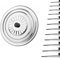 BRICOMIRAS Couvercle universel en acier inoxydable de 16 cm à 40 cm, couvercle polyvalent pour casseroles et batteries, couvercle anti-éclaboussures universel adaptable - Acier inoxydable (22 cm)