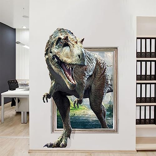 3D Dinosaurier Wandtattoo Wandaufkleber Wandbild,für Kinder, Jungen, Schlafzimmer, Spielzimmer, Baby, Kinderzimmer, Kinderhaus, Wanddekoration, Geschenk Türaufkleber
