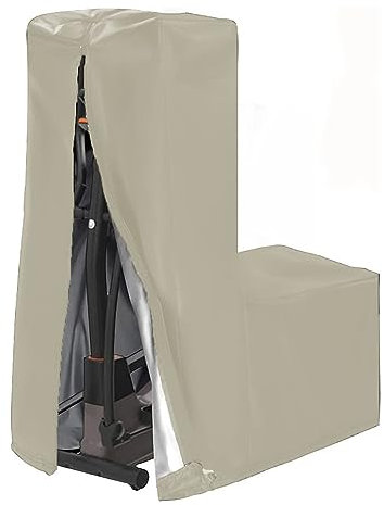 Crosstrainer-Abdeckung Ellipsentrainer-Abdeckung 420D Oxford Vollständige Abdeckplane Heimtrainer Crosstrainer Fahrradabdeckung Innen Außen Elliptische Maschinenabdeckung(Size:210D/140x64x165cm,Color: