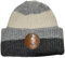 ROBIN RUTH Alaska Beanie-Mütze, hochwertig, abgestuft, Weiß / Grau / Anthrazit gestreift, GRAU, 5 5/8