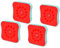 ZOCIFINER Red Motion Sensor Night Lights, Rechargeable Battery Operated Red Light for Sleep, Stick On Magnetic RedLight Night Lights for Bathroom, Bedroom, Sleep Aid, Stair, 4Pack