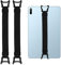 Wisebom 2 Pcs Supporto Universale Antiscivolo per Tablet, Cinturino da Mano Versatile ad Alta Elasticità Supporto Antiscivolo, Cinturino di Supporto per E-Reader e Tablet 7-11 Pollici, Nero