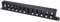 Knadgbft 1U Cable Management Horizontal Mount 19 Inch Server Rack, 12 Slot Metal Finger Duct Wire Organizer with Cover