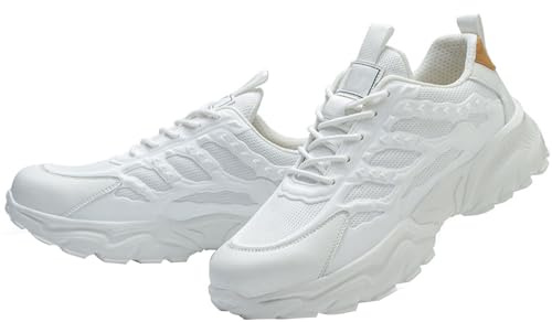 Sicherheitsschuhe Herren Arbeitsschuhe Leicht Atmungsaktiv Stahlkappenschuhe Unisex Sneaker Wasserdicht rutschfest EU 38-45