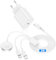 3-in-1 Ladekabel Apple Watch 2m, 20W Apple Watch Ladegerät mit iWatch Kabel, USB C Schnellladegerät with Typ C Kabel für Apple Watch Series 9/8/7/6/SE/5/4/3/Ultra/iPhone 15 Pro Max/14 Plus/13/12/11