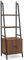 CASART Ladder Bookcase, 4-Tier Freestanding Bookshelf with Doors & Metal Frame, Industrial Tall Storage Shelf Display Cabinet for Living Room Study Bedroom Office