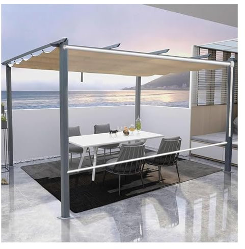 DGAMHF Transparent Outdoor Roller Blinds, Clear Vinyl Roller Shades, Dustproof Rainproof Curtains For Office/windows/doors/pergola, Pvc Plastic Waterproof Roll Up Blinds(135x270cm)