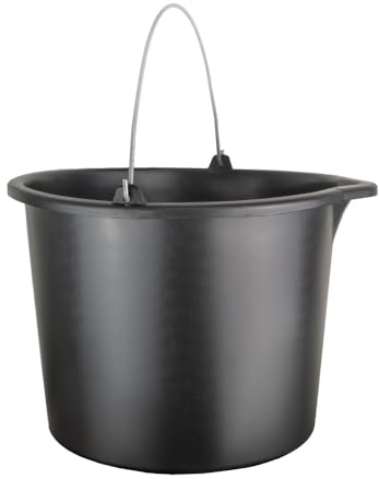 Baueimer 12L Skala Wassereimer mit Ausguss Mörteleimer Putzeimer Garteneimer PVC 12/16 / 20L (12 Liter (3 Stück))