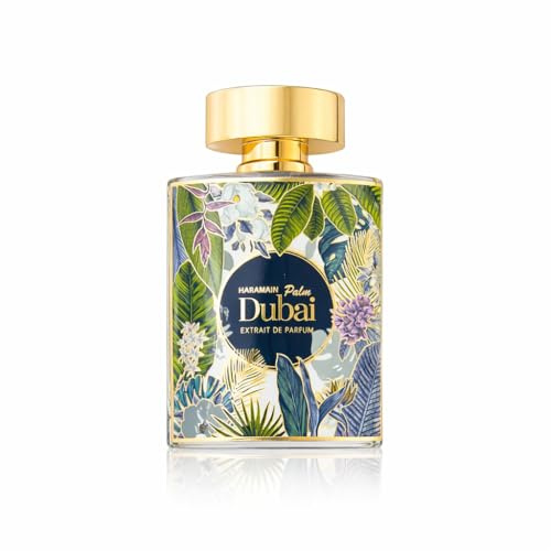 Al Haramain Palm Dubai Extrait De Parfum 100ml | Long Lasting Arabic Perfume for Women & Men | Fresh Citrus, Floral & Woody Fragrance | Warm Musk & Vanilla Notes | Giftable Luxury Packaging