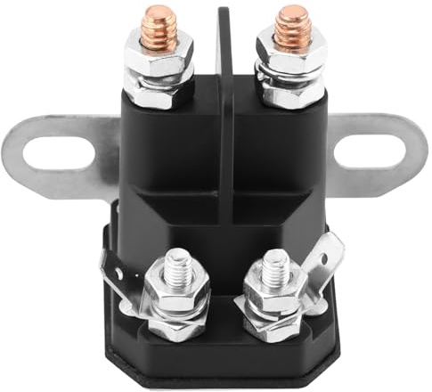 Restynic Solenoide de arranque de 12 V para tractor cortacésped John Deere, Cub Cadet, MTD, Troy-Bilt AM138068, 725-04439, pieza de repuesto para cortacéspedes