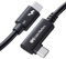Cable Matters [Certifié Intel Câble Thunderbolt 5 à angle droit 80G avec augmentation de la bande passante jusqu'à 120G et charge de 240 W - 0,8 m, compatible avec Thunderbolt 4, USB4 et USB C, noir