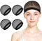 ElevateTech 4 Stück Haarnetz Wig Cap Perücke Kappen Atmungsaktive Nylon Haarnetz Netz Perückennetz Unterziehhaube Dehnbare Elastische Perückenkappen für Perücken, Cosplay (Schwarz)