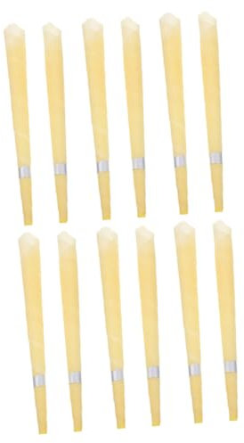 NIYANGLE 12stücke Ohrenkerzen Aus Bienenwachs Für Hause Praktische Ohren-aromatherapie-sticks Kompakte Ohren-aromatherapie-stäbe Ohrenschmalz-zubehör