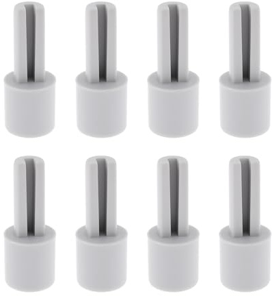 LT Easiyl Potentiometer-Verlängerungsschaft, Kunststoff, 10 x 25 mm, geeignet für Mixer, Potentiometer, E-Gitarre, Grau, 8 Stück