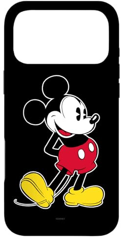 Hülle für iPhone 17 Pro Max Disney Mickey Mouse Klassische Pose Schwarz
