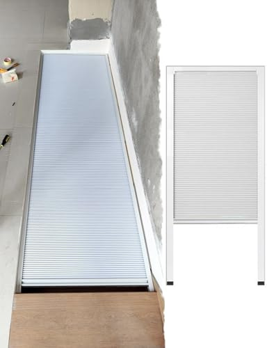 Porte Accordéon Interieur Séparateur de Porte pour Placard D'escalier, Penderie de Camping-car, Stores Occultants en Nid D'abeille pour Puits de Lumière, Personnalisable(W50xH100cm/19.7x39.4)