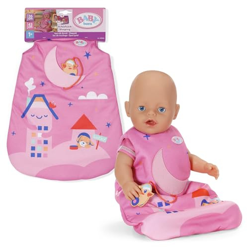 BABY Born Schlafsack Mond für 43 cm Puppen | Herausnehmbare Ente am Band, passend für 43 cm Puppen