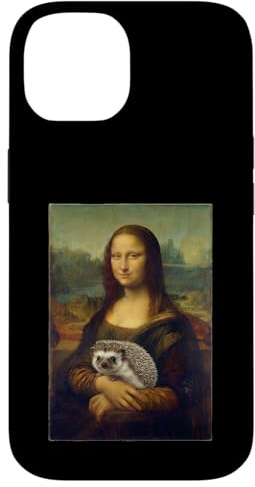 Hülle für iPhone 14 Mona Lisa Igel Art Parodie Classic Renaissance