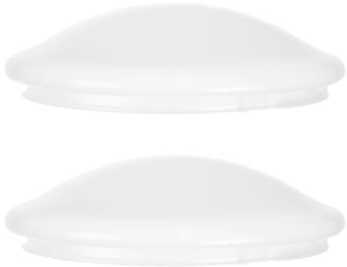jojofuny Paralumi Pvc per 2pezzi a Ventilatori e da Rotondi in Copertura Paralume Bianca Facile Pulire Manutenzione Lampade per Camera da Letto e Bagno