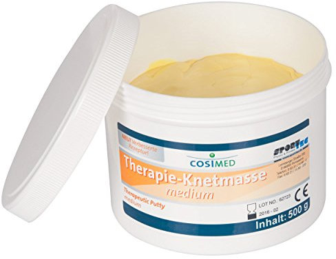 cosiMed Therapie-Knetmasse Therapieknete Therapie Knete Gelb: 500 g, medium