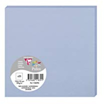 Clairefontaine 11839C Packung (mit 25 Karten Pollen, 135 x 135 mm) 210g, lavendelblau