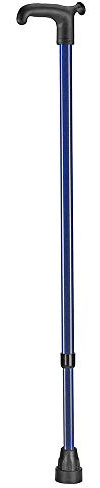 Ossenberg Leichtmetall Krankenstock, blau metallic, Gehstöcke