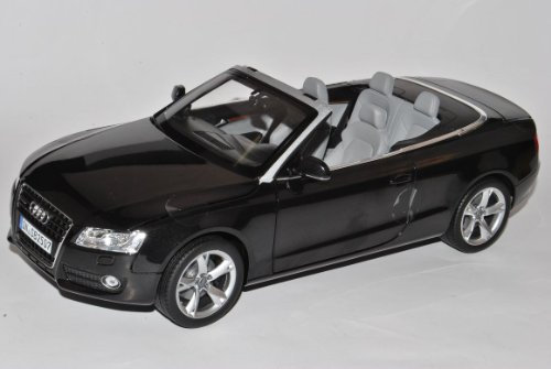 Norev A-U-D-I A5 Cabrio Schwarz 2007-2011 Vor Facelift 1/18 Modell Auto mit individiuellem Wunschkennzeichen