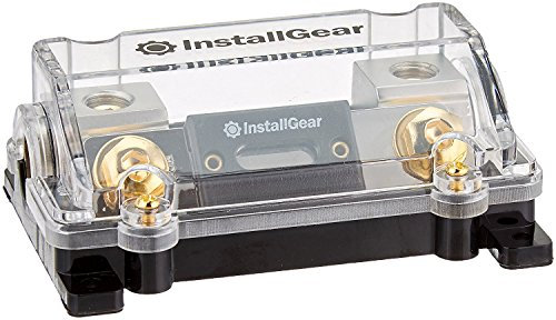 InstallGear 0/2/4 Gauge AWG In-Line ANL Sicherungshalter mit 250 Amp Sicherung,Inline-Sicherungshalter – keine Drahtklemmen erforderlich, Sicherungskasten, Automobil-Sicherungsblock