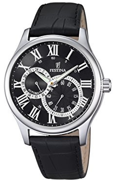 Festina Herren Analog Automatik Uhr mit Leder Armband F6848/3
