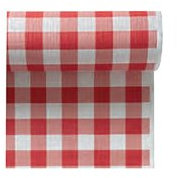 NAPPE VICHY ROUGE 1,20M X 25M EN PAPIER
