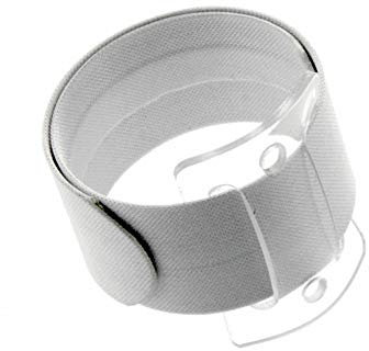 FloristryWarehouse Armband mit Schnappverschluss, 25 mm, Weiß, 2 Stück, für Ansteckblumen
