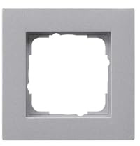 Gira 0211255 Abdeckrahmen E2 1-Fach flach, Aluminium