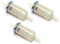 Benzinfilter Set 3 Stück 7 mm für Honda