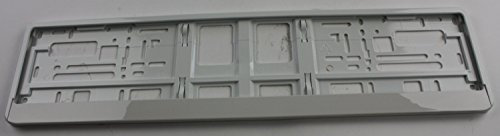 ZentimeX Z788691 Kennzeichenhalter Kennzeichenhalterung weiß glänzend für DE-Standard Kennzeichen 1 Stück