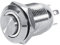 Commutateur à Bouton-Poussoir, Keenso 12mm Interrupteur d'Alimentation de Puissance de la Voiture LED Momentané Etanche(White)
