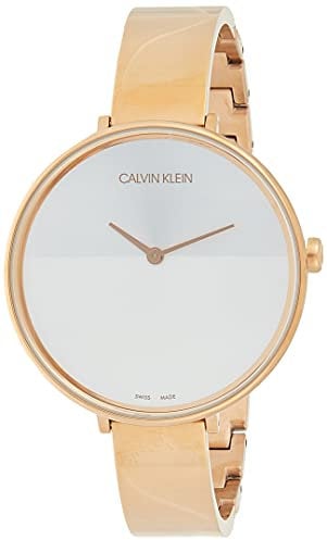 Calvin Klein Unisex Erwachsene Analog-Digital Quarz Uhr mit Edelstahl Armband K7A23646