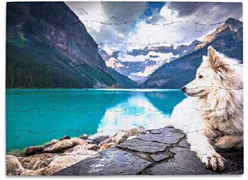 Magnetisches Fotopuzzle - Mit eigenen Bildern und Motiven selbst gestalten - 80 Teile (ca. 20 x 14 cm) - Magnetpuzzle für Kühlschrank oder Tafel