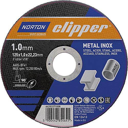 Norton Trennscheibe Metall-Inox A60S-125x1.0x22.23mm
