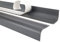 Quest Treppenkantenprofil Selbstklebend PVC Kunststoff Treppen-Kantenschutz 52x40mm gerundet, dunkelgrau, 150cm
