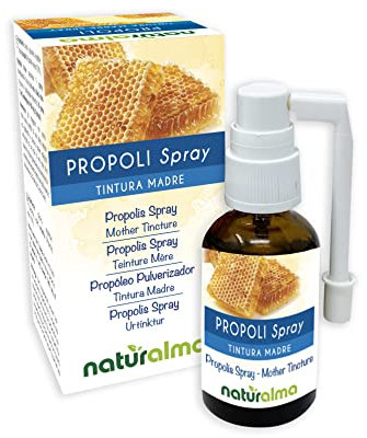 Propolis Spray (Propolis) Harz mit Alkohol Urtinktur NATURALMA - Flüssig-Extrakt 30 ml - Nahrungsergänzungsmittel