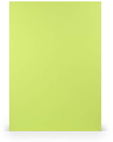 PAPERADO 50x Tonpapier DIN A4 - Maigrün gerippt Hell-Grün Gelbgrün 160 g/m² Papierbögen - Bastelpapier in 29,7 x 21 cm Malen, Basteln & Drucken